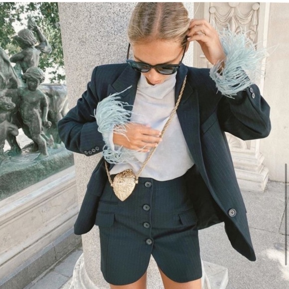 WEDDING Ultra rare Zara limited edition gold heart baroque Purse - Picture 10 of 11